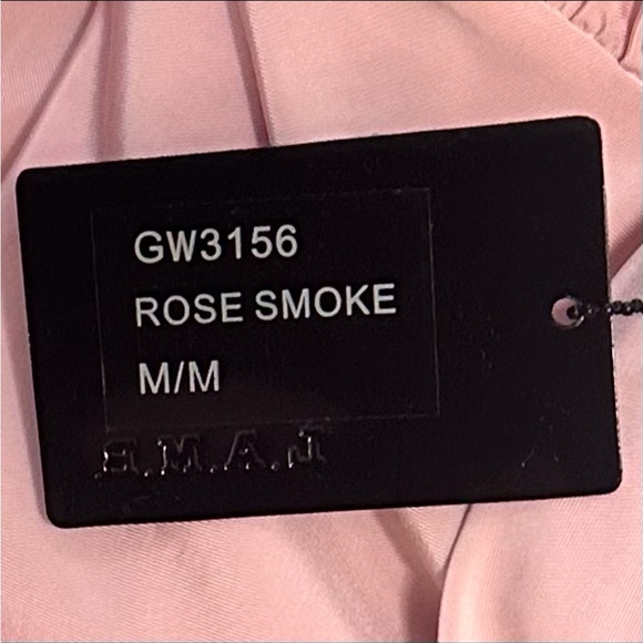 L.A.M.B. by Gwen Stefani NWT Ruched On Shoulder Top in Rose Smoke - Picture 3 of 14